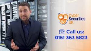 Man in server room : CyberSecuritiesUK