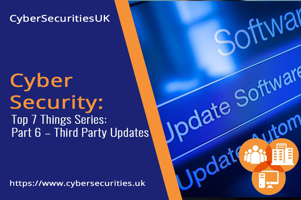 Third Party Update : Blog Post Title Graphic : Cyber Security & CyberEssentials Certification from CyberSecuritiesUK